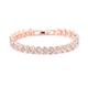 Women's Couple's Crystal Bracelet Classic Heart Alloy Bracelet Jewelry Rose Gold / Silver / Gold For Wedding