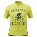 21Grams Old Man Men's Short Sleeve Cycling Jersey Summer Polyester Funny Bike Jersey Top Mountain Bike MTB Road Bike Cycling Breathable Quick Dry Moisture Wicking BlueOrange BlueYellow BluePink