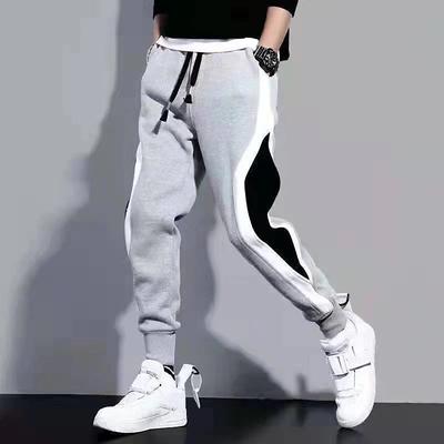 Men's Sweatpants Joggers Patchwork Pocket Drawstring Color Block Comfort Breathable Outdoor Daily Going out Fashion Casual Black Grey