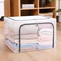 Large Capacity Clothes Storage Box Foldable Dustproof Closet Organizer Oxford Cloth Luggage Blanket Quilt Sorting Bag