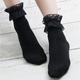 1 PairWomen's Ankle Socks Low Cut Socks Wedding Party Daily Lace Retro Polyester Classic Lolita Vintage Retro Washable Socks