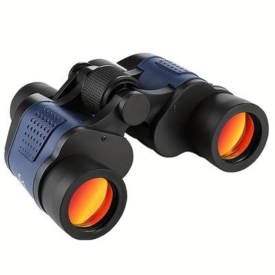 60x60 High-power Binoculars With Coordinates BAK4 Portable Telescope Low Light Night Vision Hunting Sports Tourism Sightseeing Objective 36mm Eyepiece 16mm Magnification 10x