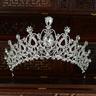 Crystal Tiara Crown for Women Prom Queen Crown Quinceanera Pageant Crowns Princess Crown Rhinestone Crystal Bridal Crowns Tiaras for Women Silver Gold Color