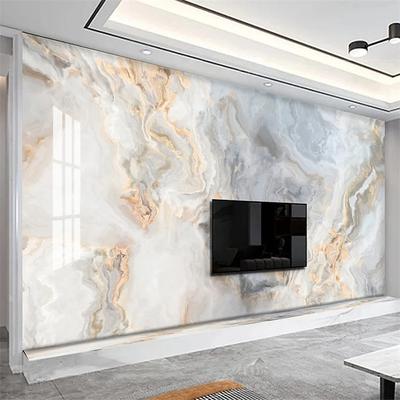 Cool Wallpapers Abstract Marble Wallpaper Wall Mural Wall Covering Sticker Peel and Stick Removable PVC/Vinyl Material Self Adhesive/Adhesive Required Wall Decor for Living Room Kitchen Bathroom