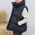 Kids Girls' Vest Coat Sleeveless Green Black Red Solid Color Winter Fall Fashion Outdoor 7-13 Years