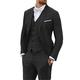 Light Blue Black White Men's Wedding Linen Suits 3 Piece Solid Colored Tailored Fit Single Breasted Two-buttons 2024