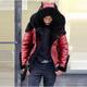 Men's Shearling Coat Winter Jacket Winter Coat Sherpa jacket Outdoor Street Thermal Warm Windproof Pocket Fall Winter Solid Color Streetwear Sporty Hoodie Regular Faux Leather Regular Fit Black Pink