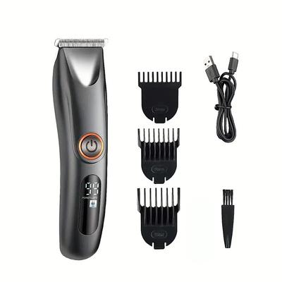 Hair Clipper Cordless Beard Trimmer Shaver Electric T Blade Hair Trimmer Grooming Kit Razor Zero Gap Hair Cutting Kit With Guide Combs