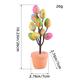 Easter Simulation Egg Potted Plant: 2024 Cartoon Printed Easter Eggs, Vibrant and Cheerful Tabletop Decoration to Bring Festive Joy to Your Home or Office Space.