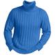 Men's Pullover Sweater Jumper Turtleneck Sweater Knit Sweater Ribbed Knit Regular Knitted Pit Plain Roll Neck Keep Warm Modern Contemporary Daily Wear Going out Clothing Apparel Fall Winter Black