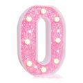 LED Letter Lights Light Up Pink Letters Glitter Alphabet Letter Sign Battery Powered for Night Light Birthday Party Wedding Girls Gifts Home Bar Christmas Decoration Pink Letter