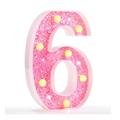 LED Letter Lights Light Up Pink Letters Glitter Alphabet Letter Sign Battery Powered for Night Light Birthday Party Wedding Girls Gifts Home Bar Christmas Decoration Pink Letter