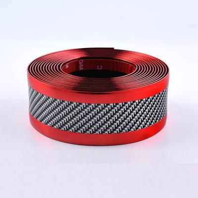 3Pcs Car Threshold Anti-stepping/Scratching Door Decor Bump Sticker Blue 1 Meter