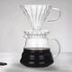 Pour Over Coffee Maker Glass Jug with Lid, Drip Coffee Machine, Reusable Glass Coffee Pot, Great Replacement for Coffee Machines