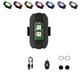 1/2/4/6/8/10 Pcs Set Upgrade New Strobe Lights 8 Colors Remote Control with Vibration Function Magnetic Suction Mini Anti-Collision Drone Aircraft Motorcycle Car Wiring-free USB Charging LED Wirless Warning Lights Signal Light Flash