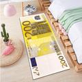 Creative 100 Dollar Bill Rug, 100 Dollar Bill Area Rug With Non-Slip Backing, Bedroom Besdie Rug, Runner Rug For Kitchen Hallway Laundry, Money Rug, Water Absorption Money Printed Runner