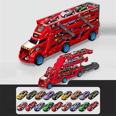 Deformed Children's Folding Ejection Toy Vehicle Container Transport Vehicle Sliding Transport Vehicle Engineering Vehicle Large Truck