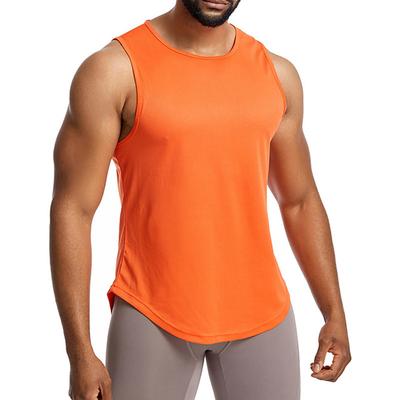 Men's Tank Top Fitness Tank Tank Undershirt Crew Neck Sleeveless Sport Casual Daily Gym Breathable Soft Plain Black Yellow Activewear Fashion Basic