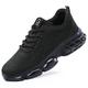 Men's Sneakers Steel Toe Shoes Safety Shoes Outdoor Office Career Tissage Volant Breathable Comfortable Lace-up Black Spring Fall
