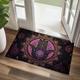 Hamsa Hand Ramadan Purple Doormat Non-Slip Oil Proof Rug Indoor Outdoor Mat Bedroom Decor Bathroom Mat Entrance Rug Door Mat