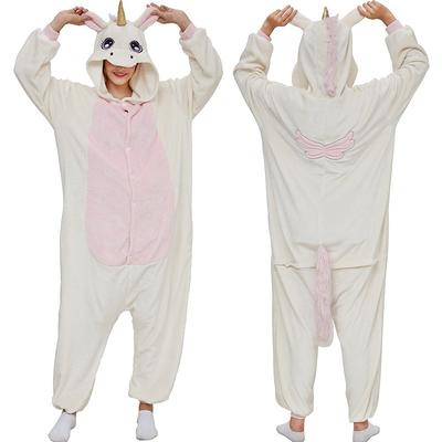 Adults' Character Nightwear Onesie Costume Carnival Costume Unicorn Elephant Onesie Pajamas Kigurumi Pajamas Funny Costume For Men and Women Carnival Cartoon