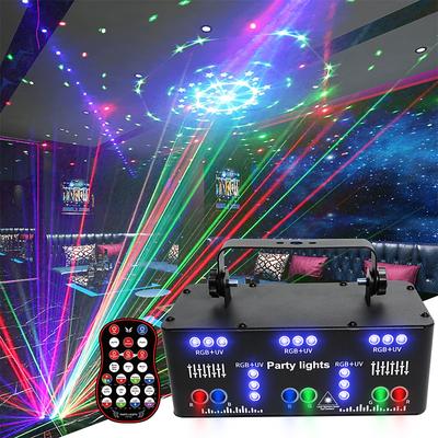 21 EYE RGB Disco DJ Beam Laser Light Projector DMX Remote Strobe Stage Lighting Effect Xmas Party Holiday Halloween Lights