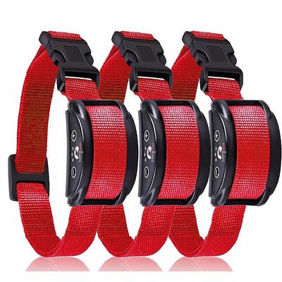 Pack of 3 Dog Bark Collar Barking Training Collar Waterproof Rechargeable Automatic Shock Control Prong Collar with Beep Shock for Small Medium Large Dogs