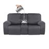 Waterproof Recliner Covers Loveseat with Middle Console Slipcover8-Piece Stretch Loveseat Reclining Sofa Covers 2 seat Loveseat Recliner Cover Thick Soft Washable Loveseat Slipcovers