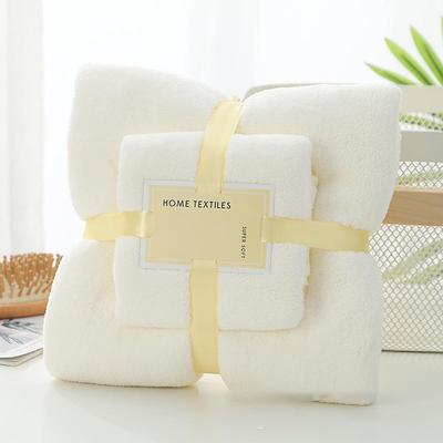 Bath Towels Set for Bathroom,Thick,SoftAbsorbent Fleece Bath Towels,1PC Bath Towel1PC Hand Towel,Microfiber Quick Dry Bath Towel,Multipurpose Bath Sheets Towels for Bath, Gym and Spa