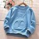 Kids Boys Sweatshirt Letter Bear Long Sleeve Crewneck Spring Fall Fashion Cool Daily Cotton Outdoor Casual