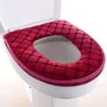 Toilet Seat Cover Cushion Universal Plush Toilet Seat Cover Warm Toilet Seat Cover Cute Knitting Handle Toilet Seat Cover