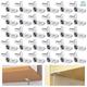 30pcs Shelf Support Pegs, 1/4 Inch Diameter Shelf Bracket Pegs With Hole, Nickel Plated L-Shaped Clips For Kitchen amp; Bookcase Shelf Cabinet Furniture Closet Shelf Pins Support