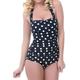 Polka Dots Retro Vintage 1950s Swimwear Swimsuit Halter One-Piece Women's Carnival Holiday Beach Swimming Leotard / Onesie Summer