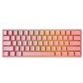 K620 Mini Gaming Mechanical Keyboard green Axis Red Axis 61 Keys RGB Hotswap Type-C Wired Gaming Keyboard PBT Keycaps Ergonomics Keyboards