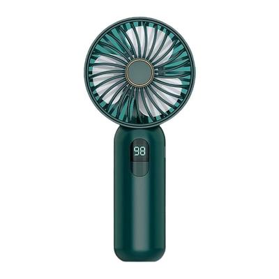 Digital Display USB Fan 4 Gears 3 Speeds Rechargeable 1200mah MINI Fan Low Noise Handheld Cute Small Fan Portable Cooling Fan Electric Fan Air Cooler Summer Sports Fans