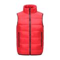 Men's Padded Hiking Vest Quilted Puffer Jacket Sleeveless Outerwear Trench Coat Top Outdoor Thermal Warm Windproof Breathable Quick Dry Winter Cotton Nylon Kong Lan Black Orange Work Hunting Ski