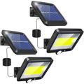 LED Flood Lights Split Solar Lamp Outdoor Motion Sensor LED Solar Floodlight Outdoor Safety Solar Lamp Waterproof 3 Lighting Modes Including 16.4 Feet (about 5 meters) Cable Suitable for Garden Yard Garage