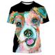 Animal Dog Jack Russell Terrier T-shirt Anime Graphic T-shirt For Couple's Men's Women's Adults' 3D Print Casual Daily