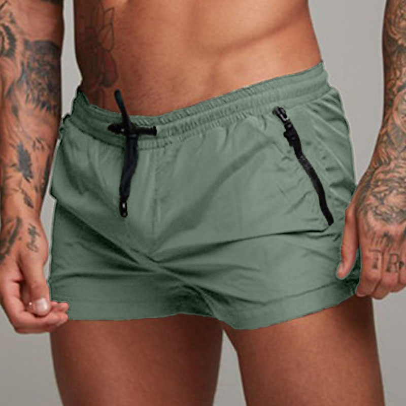 Men's Athletic Shorts Workout Shorts Running Shorts Gym Shorts Drawstring Pocket with Mesh lining Solid Color Quick Dry Breathable Short Gym Fitness Daily Wear Sports Athleisure Khaki Black
