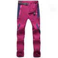 Men's Cargo Pants Cargo Trousers Hiking Pants Button Elastic Waist Zipper Pocket Color Block Comfort Breathable Casual Daily Holiday Sports Fashion Black Pink