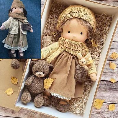 Waldorf Doll Doll artists handmade mini change doll DIY doll SZ Waldorf