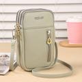 Mini Fashion Crossbody Bag, Solid Color Shoulder Cellphone Bag, Women's Casual Handbag, Card Holder Purse Wallet