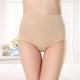 Women's Basic Comfort Pure Color Brief Micro-elastic High Waist Pink M / 1 PC / Cotton