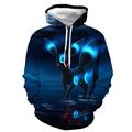 Men's Hoodie Pullover Hoodie Sweatshirt Royal Blue Blue Orange Gray Hooded Graphic Fox Print Casual Daily 3D Print Streetwear Casual Spring Fall Clothing Apparel Hoodies Sweatshirts Long Sleeve