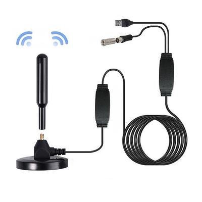 TV Antenna Digital HDTV Amplified 3600 Mile Range Indoor Outdoor W/Magnetic Base