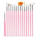 15pcs Fine Detail Paint Brush Set - Miniature Paint Brush For Detailing Art Painting - Acrylic, Watercolor, Oil,Models, Airplane Kits, Nail Artist Supplies, Gift For Kids