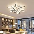LED Dimmable Ceiling Light Modern Dandelion Nordic Style Acrylic Ceiling Panel Lamp Minimalist Layered Design Living Room Dining Room Lights AC220V ONLY DIMMABLE WITH REMOTE CONTROL