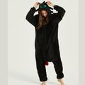 Adults' Kigurumi Pajamas Nightwear Dragon Animal Onesie Pajamas Funny Costume Flannel Cosplay For Men and Women Christmas Animal Sleepwear Cartoon