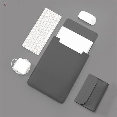 Laptop Sleeves 12 13 15 Inch inch Compatible with Macbook Air Pro, HP, Dell, Lenovo, Asus, Acer, Chromebook Notebook Waterpoof Shock Proof PU Leather Solid Color for Business Office