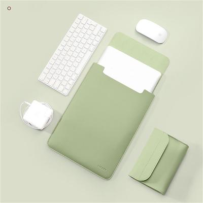 Laptop Sleeves 12 13 15 Inch inch Compatible with Macbook Air Pro, HP, Dell, Lenovo, Asus, Acer, Chromebook Notebook Waterpoof Shock Proof PU Leather Solid Color for Business Office